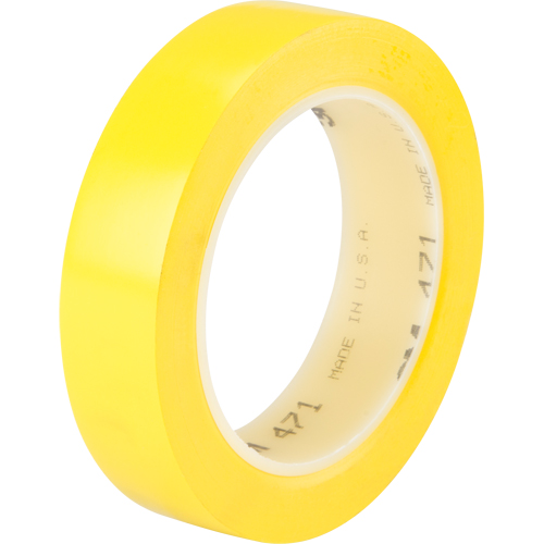 Ruban en vinyle 471, 25,4 mm (1") la x 32,9 m (108') lo, 5,3 mils, Jaune PB Rental Co. Ltd.