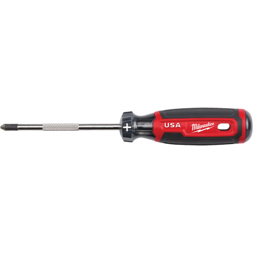 Phillips Screwdriver, #2 Tip, Round, 211 mm L, Cushion Grip Handle PB Rental Co. Ltd.