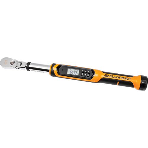 Cl&eacute; dynamom&eacute;trique &agrave; t&ecirc;te flexible avec angle, &eacute;lectronique, Entraînement 3/8" carr&eacute;, 120 - 1200 lb-pi PB Rental Co. Ltd.