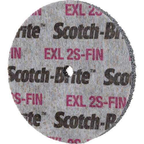 Meule homog&egrave;ne Scotch-Brite EXL, 3" x 1/2", Arbre de 1/4" PB Rental Co. Ltd.
