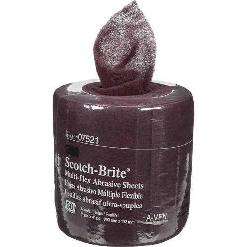 Rouleaux de feuilles Scotch-Brite, Tr&egrave;s fin, 8" la x 6-2/3 vg lo PB Rental Co. Ltd.