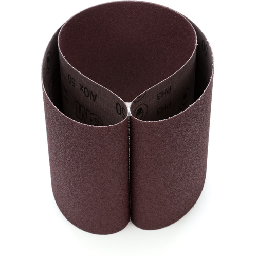 Courroie en textile 241D, 6" la x 48" lo, Oxyde d'aluminium, Grain 50 PB Rental Co. Ltd.