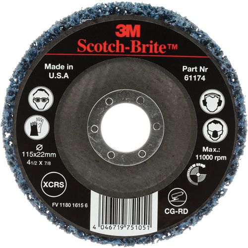 Disque de nettoyage et de d&eacute;capage Scotch-Brite, 4-1/2" dia., Grain Extra grossier, Carbure de silicium PB Rental Co. Ltd.