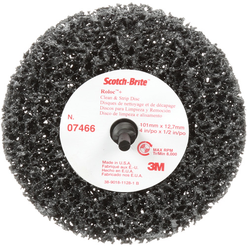 Scotch-Brite Roloc Clean and Strip Disc, 4" Dia., Extra Coarse Grit, Silicon Carbide PB Rental Co. Ltd.