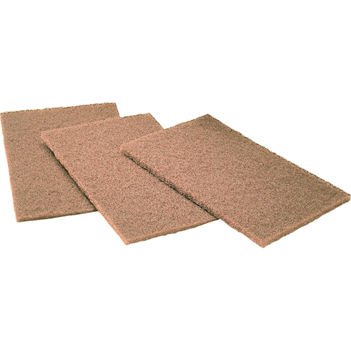 Tampons manuels Scotch-Brite, Oxyde d'aluminium, 6" x 9", Grain Cors&eacute; PB Rental Co. Ltd.