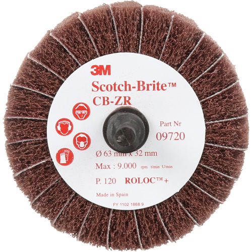 Disque combin&eacute; Scotch-Brite, 2-1/2" dia., Grain 120, Oxyde d'aluminium PB Rental Co. Ltd.