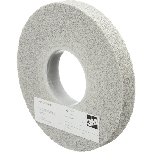 Meules d'&eacute;barbage EXL Scotch-Brite, 8" x 1", Arbre de 3", Oxyde d'aluminium PB Rental Co. Ltd.