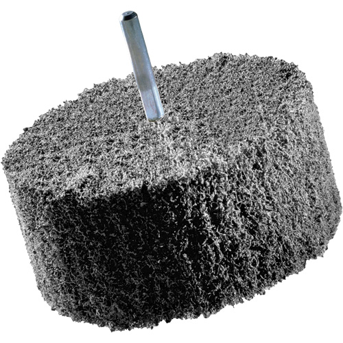Meules de finition Scotch-Brite, 8" x 2", Arbre de 3" PB Rental Co. Ltd.