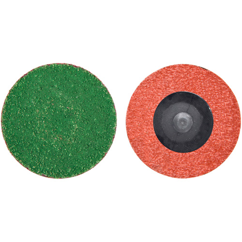 Disque de toile &agrave; changement rapide Zirc Plus, 2" dia., Grain 40, Alumine de zirconium PB Rental Co. Ltd.
