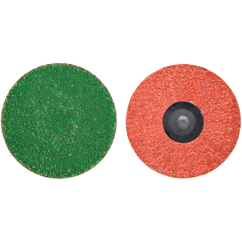 Disque de toile &agrave; changement rapide Zirc Plus, 3" dia., Grain 120, Alumine de zirconium PB Rental Co. Ltd.