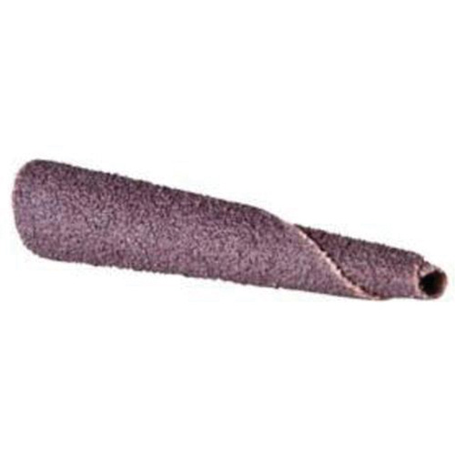Cartouche de bande abrasive conique ALO, 120 Grain, 5/16" dia., Oxyde d'aluminium, 1-1/2" lo, 1/4" Dimension de l'arbre PB Rental Co. Ltd.