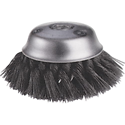 Knot Wire Cup Brushes - Stagger Row, 5-3/4" Dia. x 5/8"-11 Arbor PB Rental Co. Ltd.