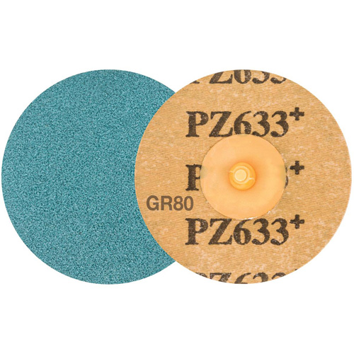 TWIST TOPCUT Sanding Disc, 3" Dia., 80 Grit, Zirconium PB Rental Co. Ltd.