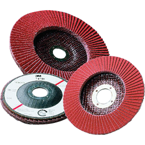 Disques &agrave; lamelles 747D, 4-1/2" x 7/8", Type 27, Grain 50, C&eacute;ramique PB Rental Co. Ltd.