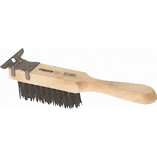 Straight Handle Scratch Brushes With Scraper, Steel, 4 x 11 Wire Rows, 11-3/8" Long PB Rental Co. Ltd.