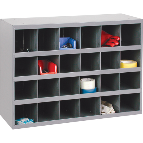 Steel Storage Bin Cabinet, 33-3/4" W x 12" D x 23-7/8" H, Grey PB Rental Co. Ltd.