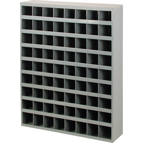 Armoires pour bacs de rangement en acier, 33-3/4" la x 8-1/2" p x 42" h, Gris PB Rental Co. Ltd.