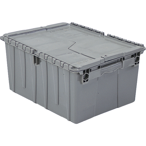 Contenants de distribution Flipak en plastique poly&eacute;thyl&egrave;ne (PE), 11,8" x 9,8" x 7,7", Gris PB Rental Co. Ltd.