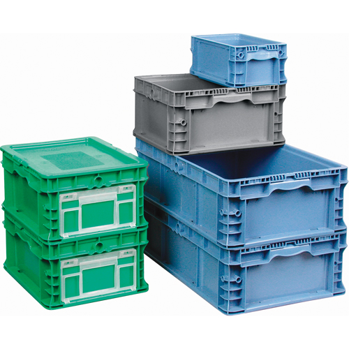 Syst&egrave;me de contenants d'exp&eacute;dition 4845 de StakPak Plus, 15" la x 24" p x 9,5" h, Vert moyen PB Rental Co. Ltd.