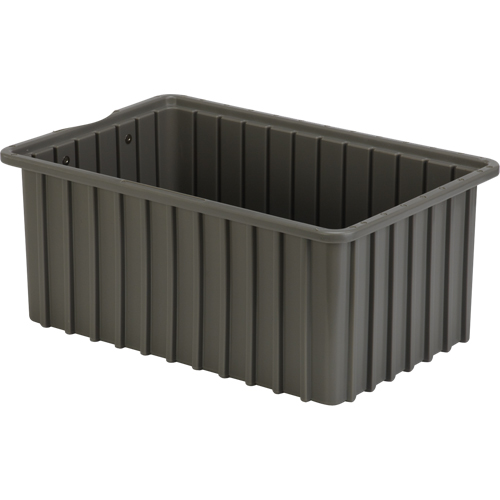 Contenants Divider Box, Poly&eacute;thyl&egrave;ne, 16,5" la x 10,9" p x 7" h, Gris PB Rental Co. Ltd.