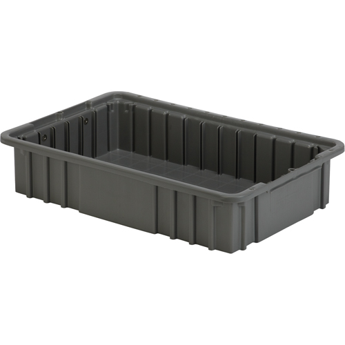 Contenant Divider Box, Poly&eacute;thyl&egrave;ne, 15,5" la x 9,9" p x 3,5" h, Gris PB Rental Co. Ltd.