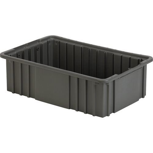 Divider Box, Polyethylene, 16.5" W x 10.9" D x 5" H, Grey PB Rental Co. Ltd.