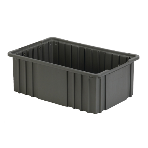 Contenant Divider Box, Poly&eacute;thyl&egrave;ne, 15,5" la x 9,9" p x 6" h, Gris PB Rental Co. Ltd.