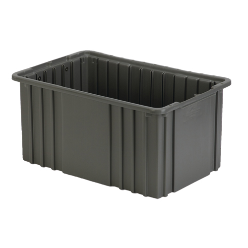 Contenant Divider Box, Poly&eacute;thyl&egrave;ne, 15,5" la x 9,9" p x 8" h, Gris PB Rental Co. Ltd.