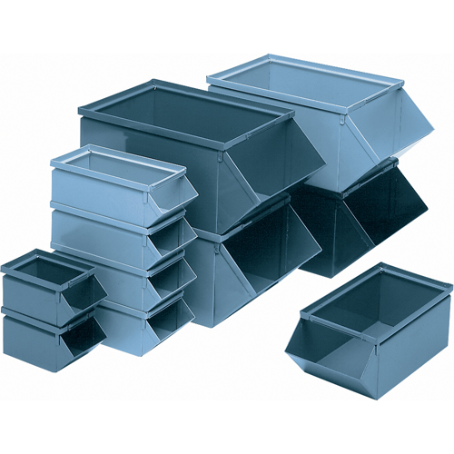 Bac en acier, Cap. 100 lb, 12" la x 20-1/2" p x 9-1/2" h, Bleu PB Rental Co. Ltd.