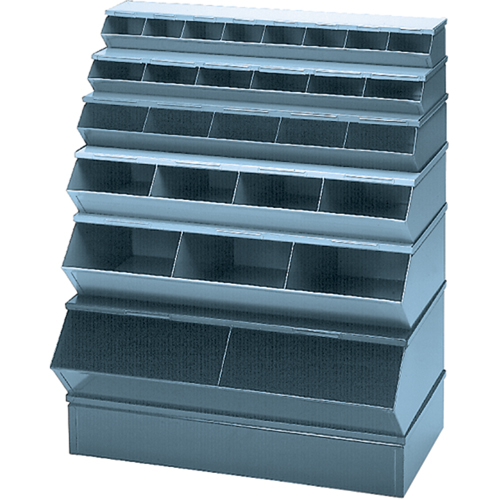Sectional Bin Units, 100 lbs. Cap., 37" W x 8" D x 4-1/2" H, Blue PB Rental Co. Ltd.