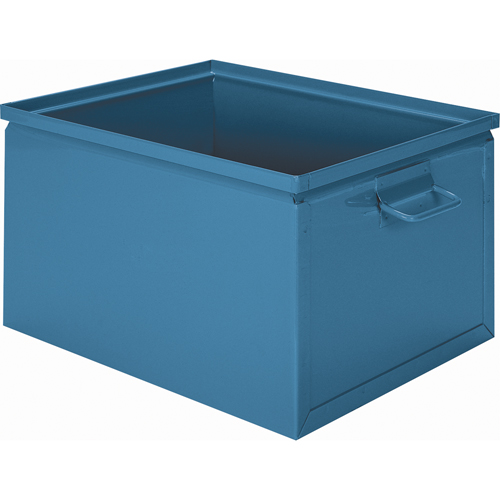 Steel Stacking Box, 7.5" W x 13" D x 6" H, Blue PB Rental Co. Ltd.