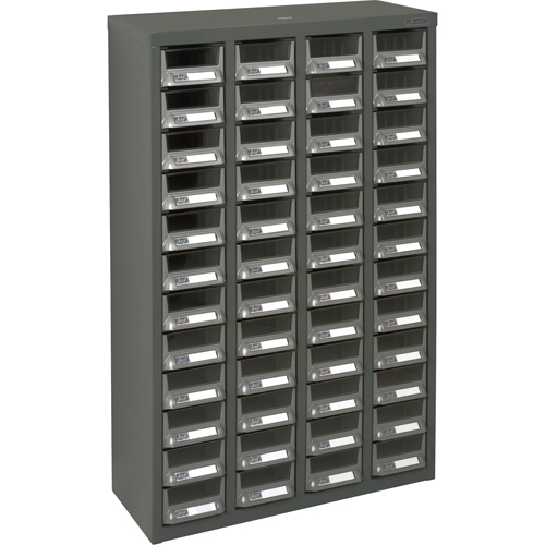Casiers pour pi&egrave;ces KPC-400, Acier galvanis&eacute;, 48 tiroirs, 22-3/5" x 8-7/10" x 36-9/10", Gris PB Rental Co. Ltd.