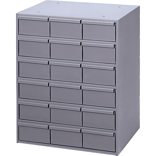 Industrial Drawer Cabinets, 18 Drawers, 17-1/4" W x 11-5/8" D x 21-1/4" H, Grey PB Rental Co. Ltd.