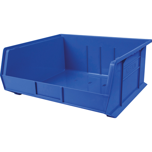 Bac en plastique, 16-1/2" la, 11" h x 18" p, Bleu PB Rental Co. Ltd.