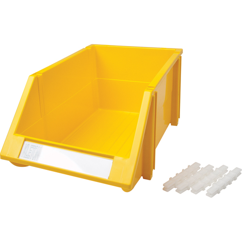 Bac empilable & &agrave; suspendre, 8-3/16" la, 6-3/16" h x 14" p, Jaune PB Rental Co. Ltd.