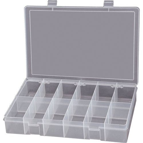 Boîtes &agrave; compartiments compactes en polypropyl&egrave;ne, 13-1/8" la x 9" p x 2-5/16" h, 12 compartiments PB Rental Co. Ltd.