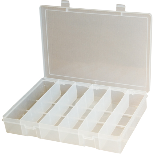 Boîtes &agrave; compartiments compactes en polypropyl&egrave;ne, 11" la x 6-3/4" p x 1-3/4" h, 6 compartiments PB Rental Co. Ltd.