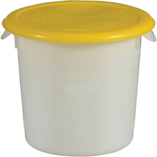 Round Storage Containers, 7-4/5" H x 8-1/2" D, 3.79 L Capacity, White PB Rental Co. Ltd.