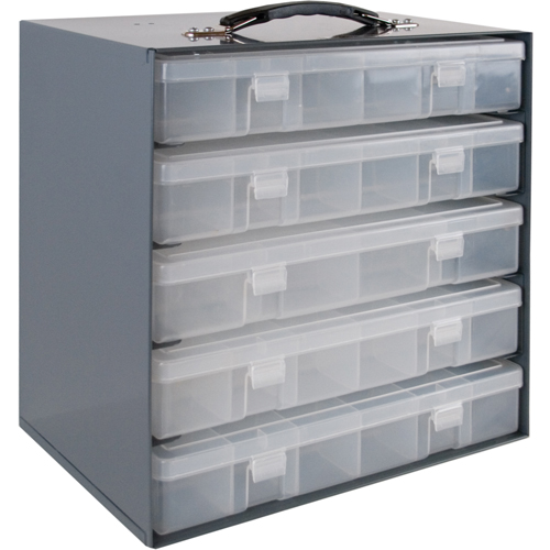 Casiers pour boîtes &agrave; compartiments, Acier, 5 compartiments, 13-1/2" la x 9-1/8" p, 13-1/4" h, Gris PB Rental Co. Ltd.