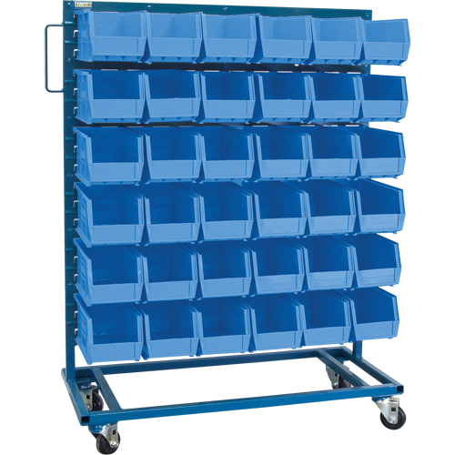 Support mobile pour bacs &agrave; un c&ocirc;t&eacute;, &agrave; un c&ocirc;t&eacute;, 36 bacs, 36" la x 16" p x 46-1/2" h PB Rental Co. Ltd.