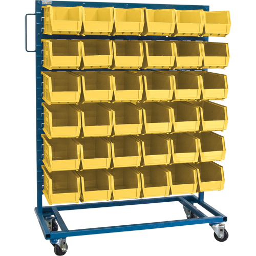 Single-Sided Mobile Bin Rack, Single-sided, 36 bins, 36" W x 16" D x 46-1/2" H PB Rental Co. Ltd.