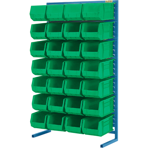 Single-Sided Stationary Bin Rack, 36" W x 12" D x 61" H, 28 Bins PB Rental Co. Ltd.