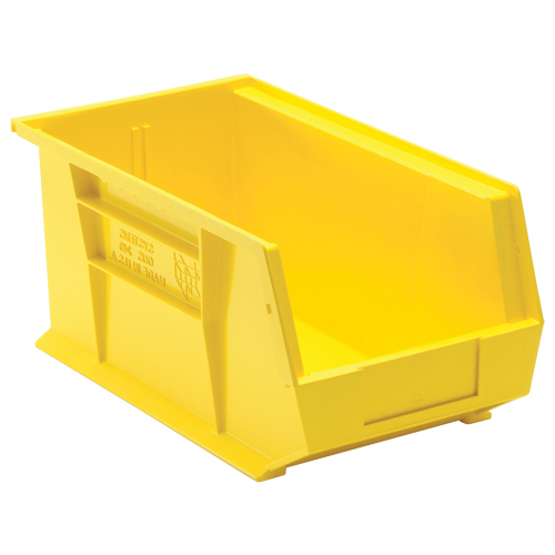 Bacs ultra empilable & suspendable, 8-1/4" la, 7" h x 14-3/4" p, Jaune PB Rental Co. Ltd.