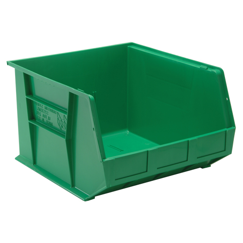 Bacs ultra empilable & suspendable, 16-1/2" la, 11" h x 18" p, Vert PB Rental Co. Ltd.