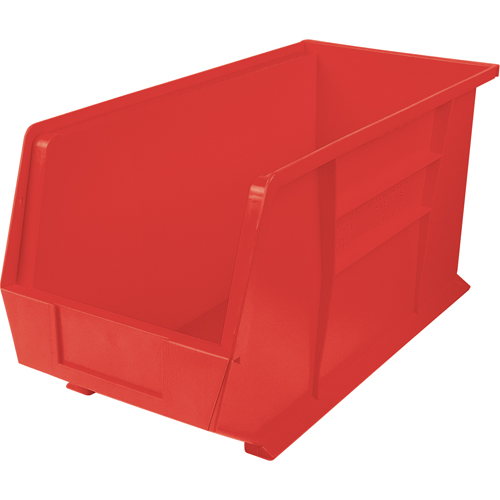 Bacs ultra empilable & suspendable, 8-1/4" la, 9" h x 18" p, Rouge PB Rental Co. Ltd.