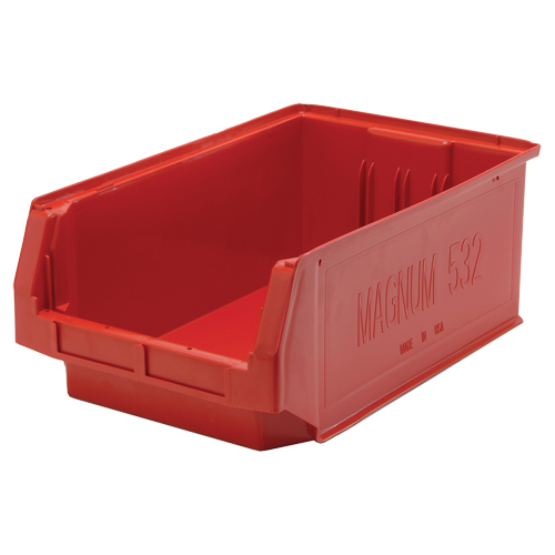 Contenants g&eacute;ants empilables, 12,375" la x 19,75" p x 7,875" h, Rouge PB Rental Co. Ltd.