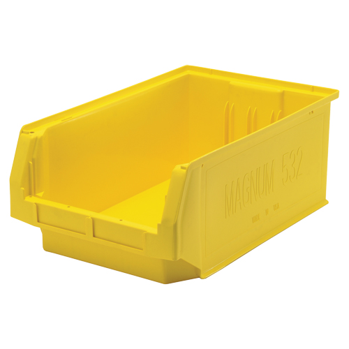 Contenants g&eacute;ants empilables, 12,375" la x 19,75" p x 7,875" h, Jaune PB Rental Co. Ltd.