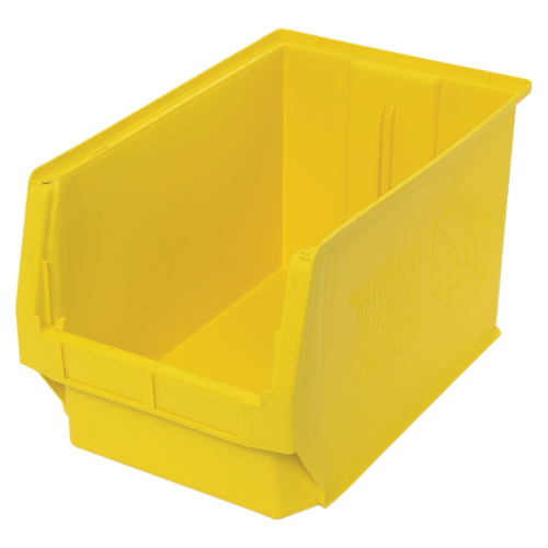 Giant Stacking Containers, 12.375" W x 19.75" D x 11.875" H, Yellow PB Rental Co. Ltd.