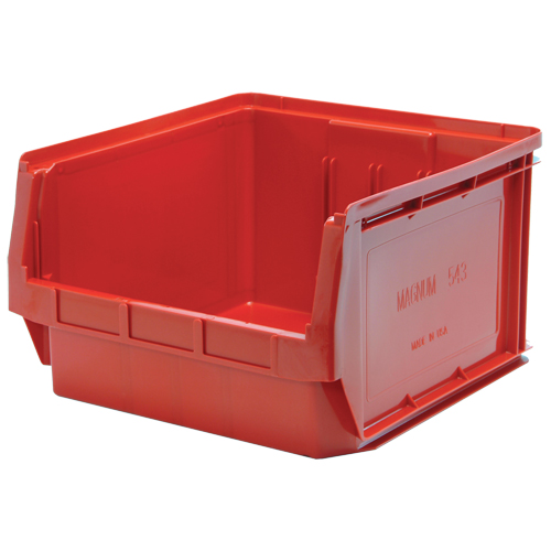 Contenants g&eacute;ants empilables, 18,375" la x 19,75" p x 11,875" h, Rouge PB Rental Co. Ltd.