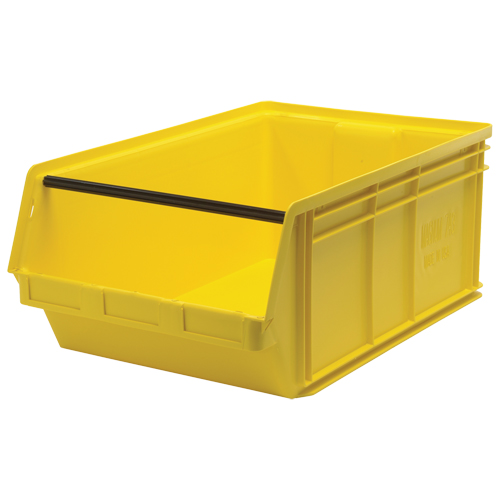Contenants g&eacute;ants empilables, 18,375" la x 29" p x 11,875" h, Jaune PB Rental Co. Ltd.